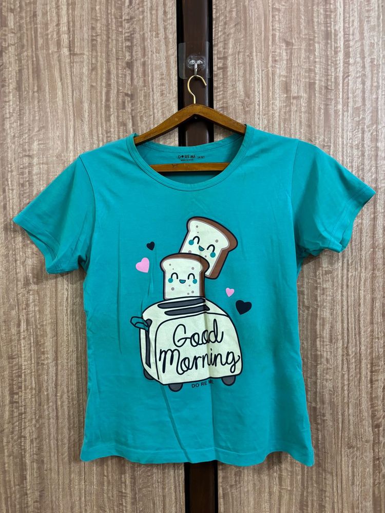 Cute &#34;Good Morning&#34; Graphic T-Shirt 💙💙