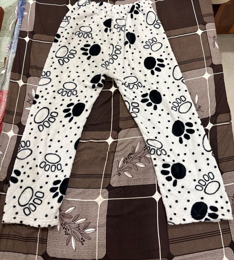 Cozy Paw Print Lounge Pants