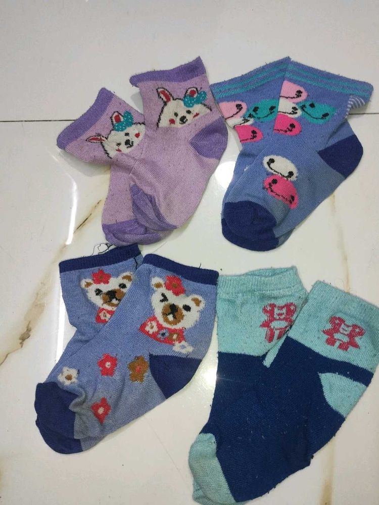 Cute Baby Socks 4 Combo