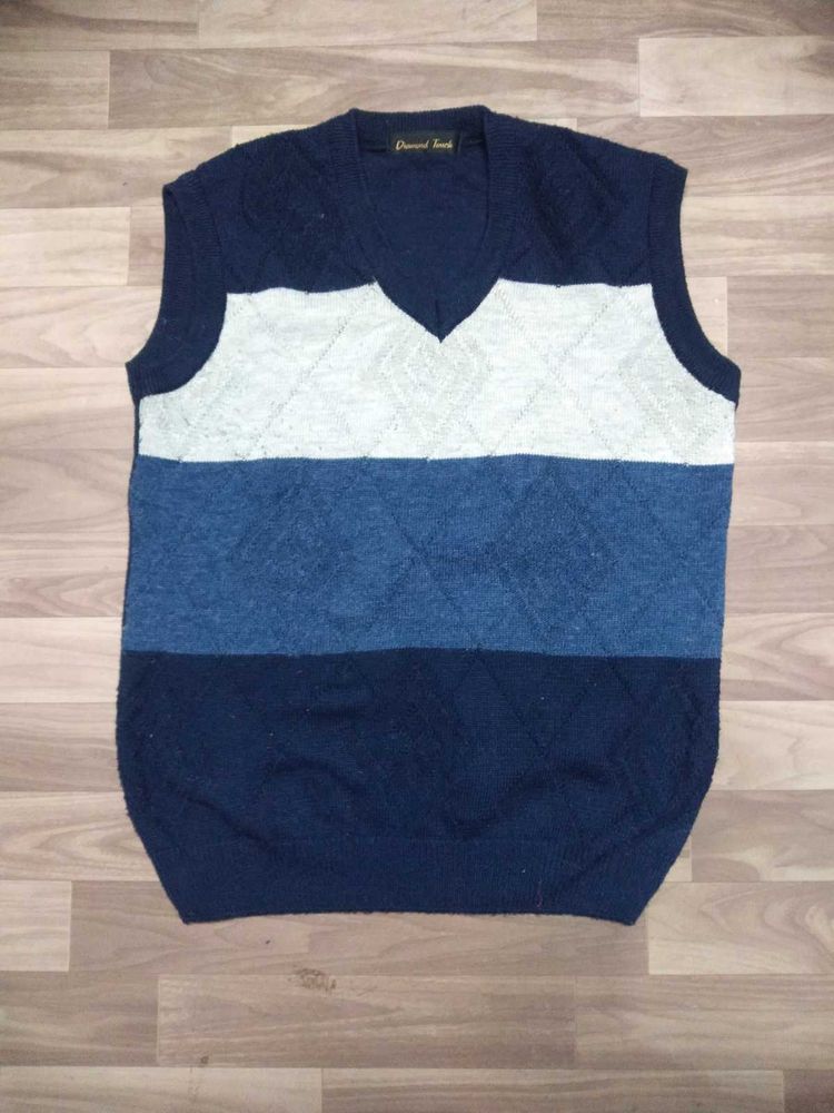 Striped Sleeveless Sweater Vest