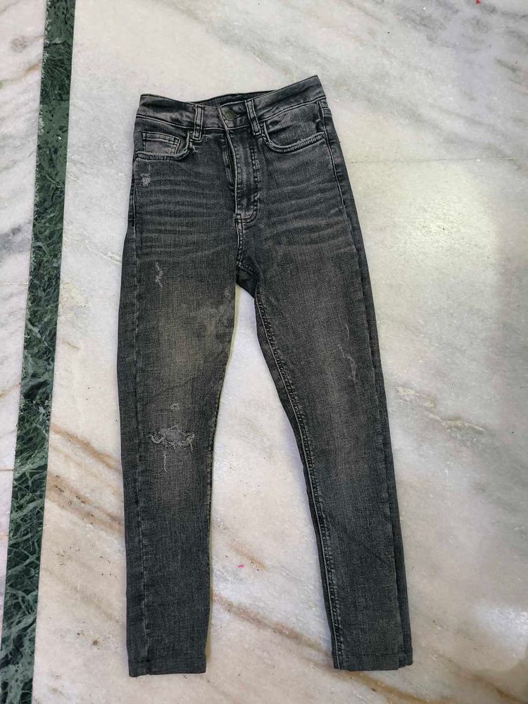 Highwaist Skinny Charcoal Jeans 🖤