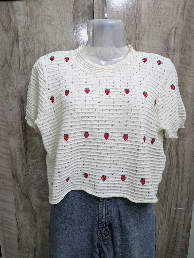 Strawberry Knitted Tee