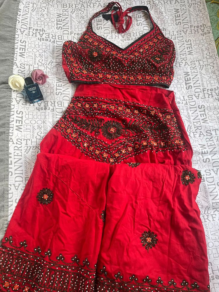 Red Skirt And Top