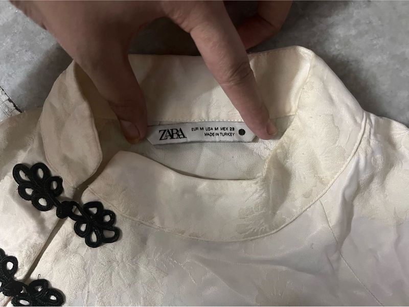 Zara Cream Floral cheongsam