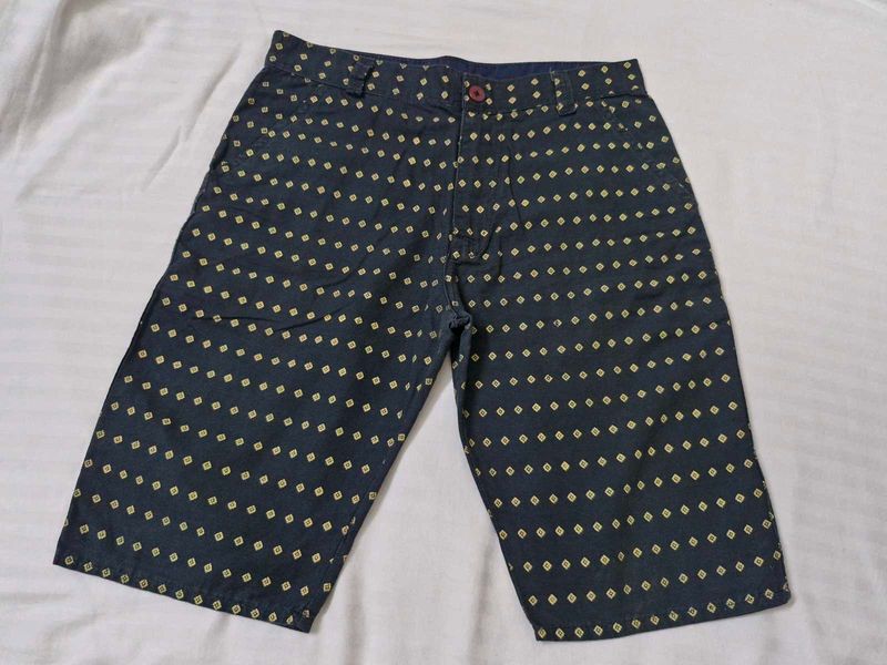 Patterned Bermuda Shorts