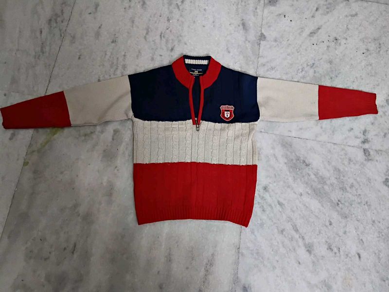 New Color Block Pullover Sweater