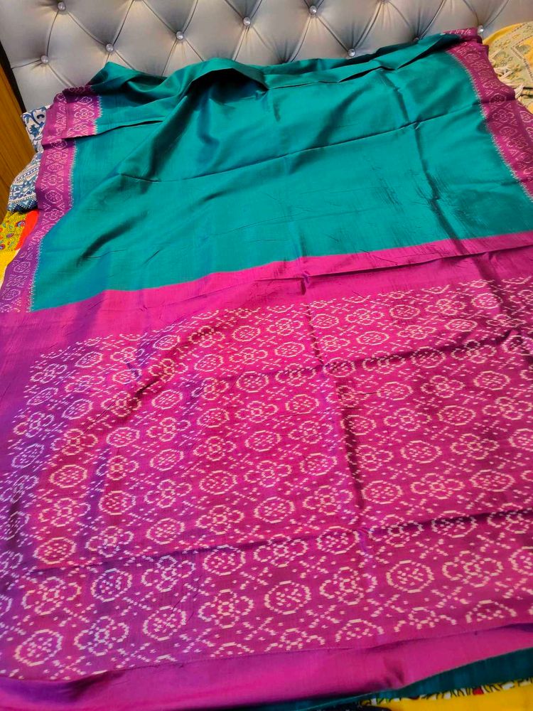 Pure Silk Ikkat Saree