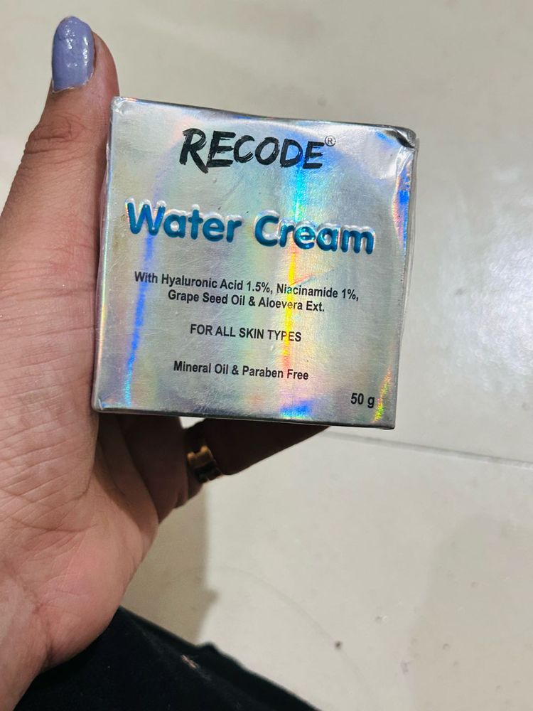 RECODE Water Cream for anti ance &amp;skin brighneing