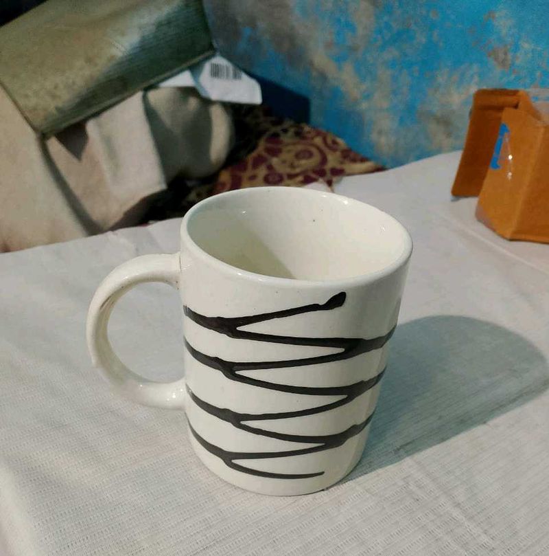 Striped Ceramic Coffee Mug