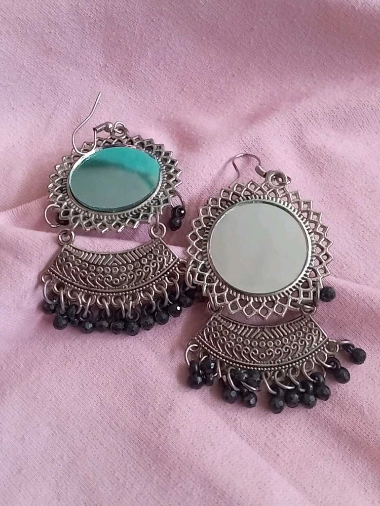 Oxidized Ear Rings