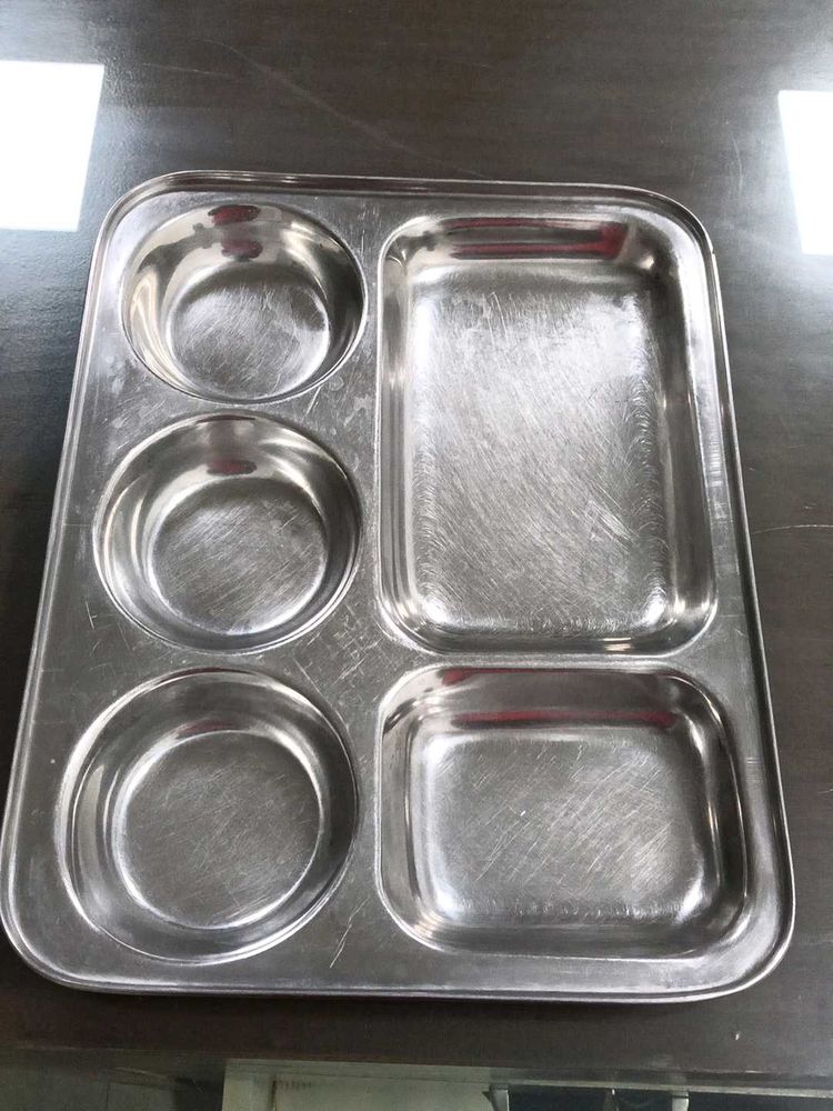 Compartment Stainless Steel Thali 2 Set