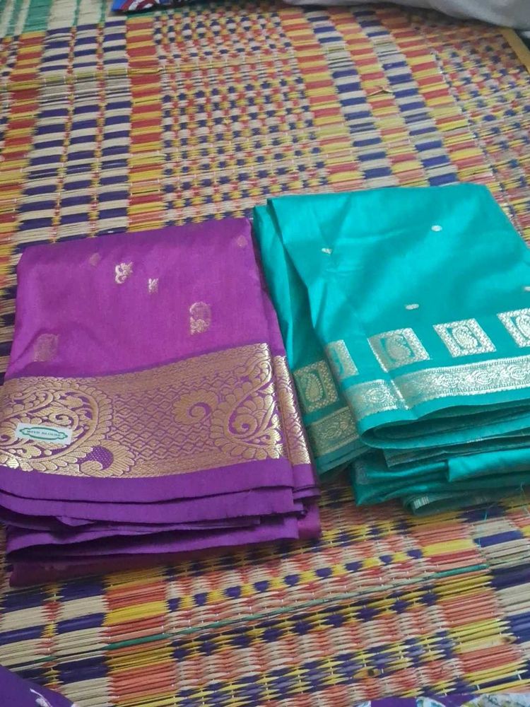 Two beautiful silk sarees