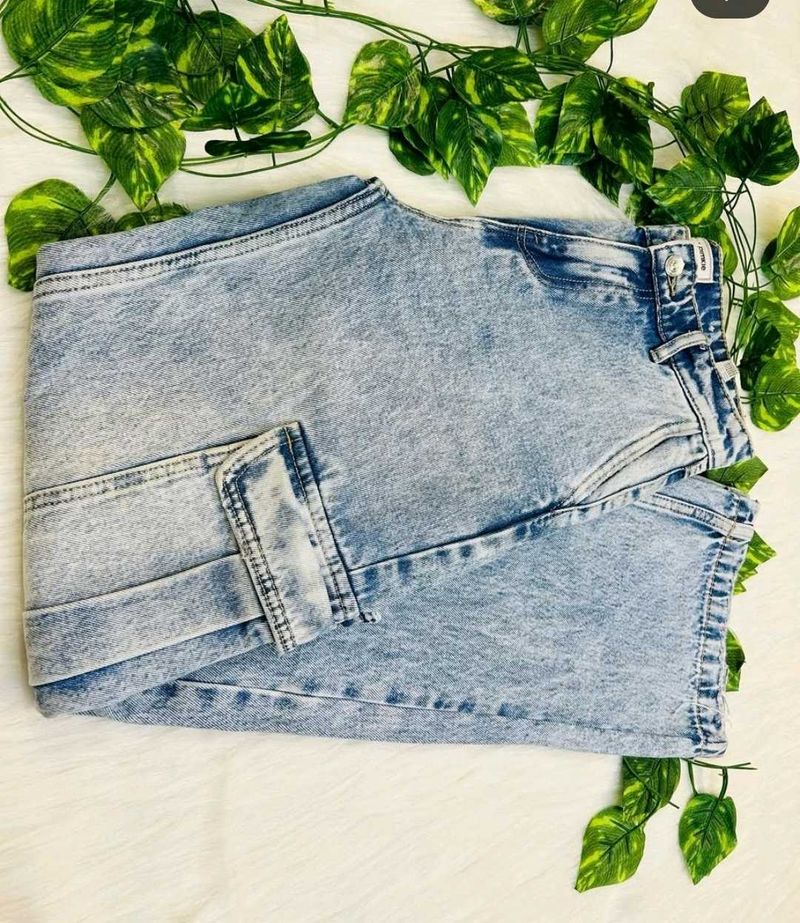 Denim Pickle Cargo Jeans