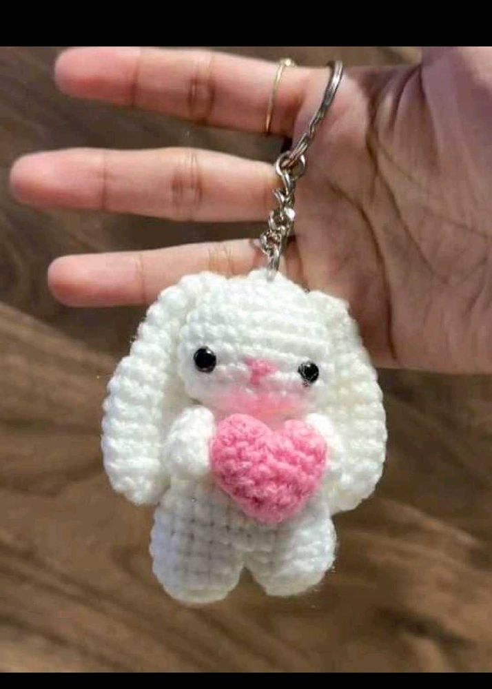 Bunny Heart Keychain🌷