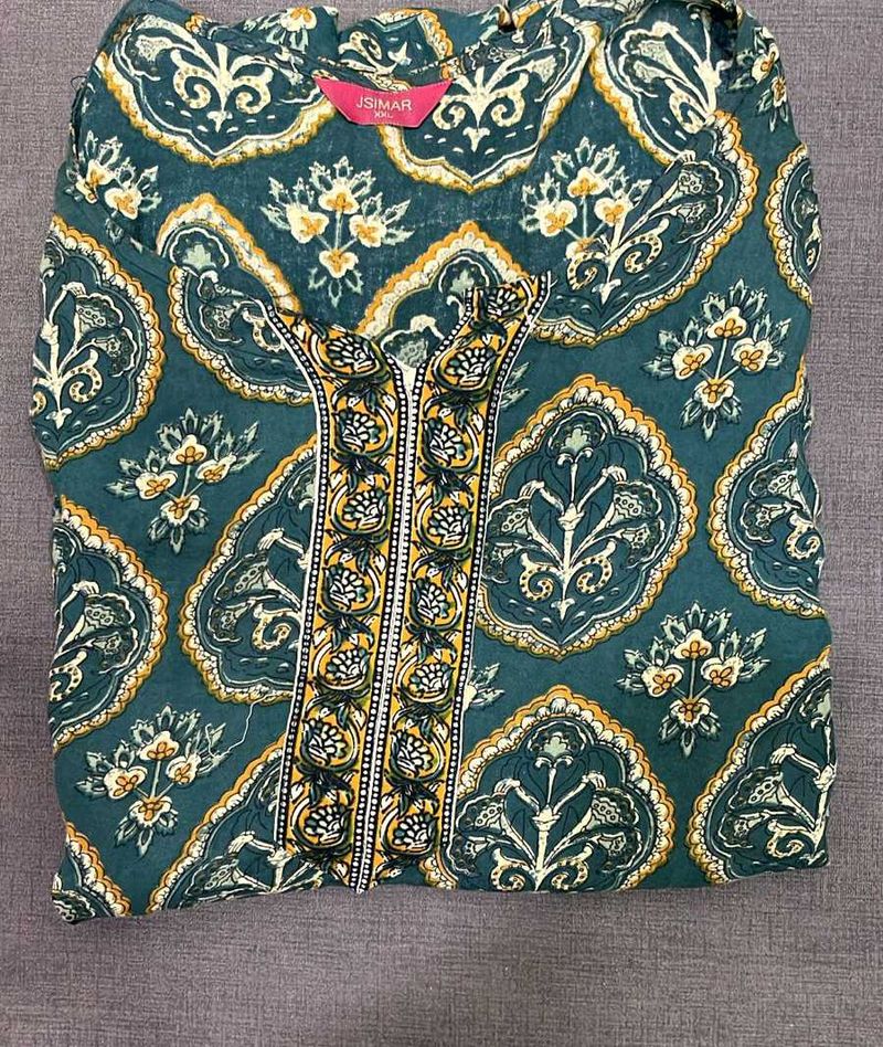 Printed short  Kurta