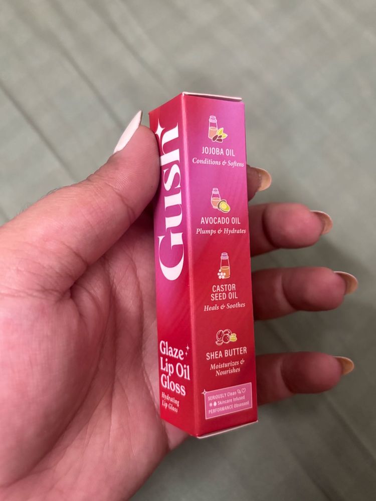 💋 Gush Glaze+ Lip Oil Gloss – Cherry Light (2.8ml