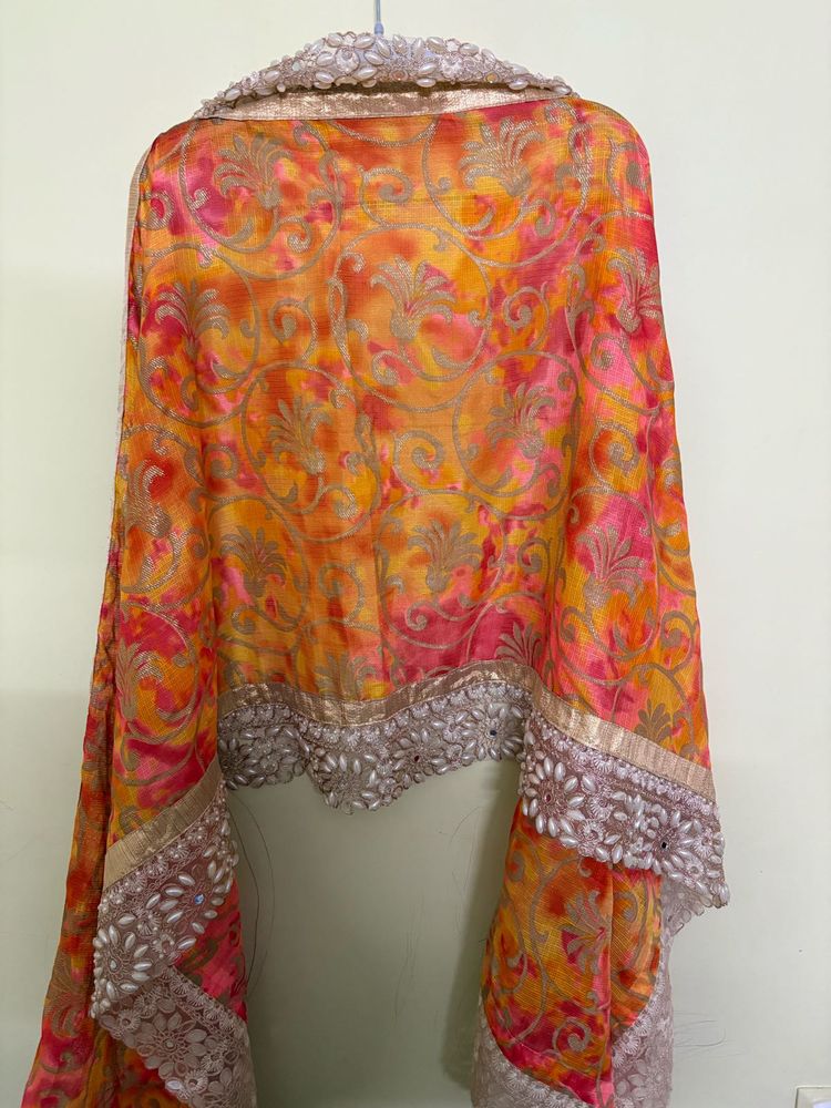 Elegant Orange Dupatta