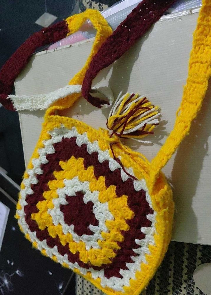 Crochet Sling Bag hand made