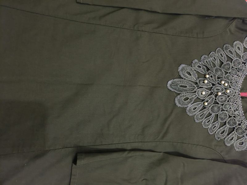 Olive Green Color Top