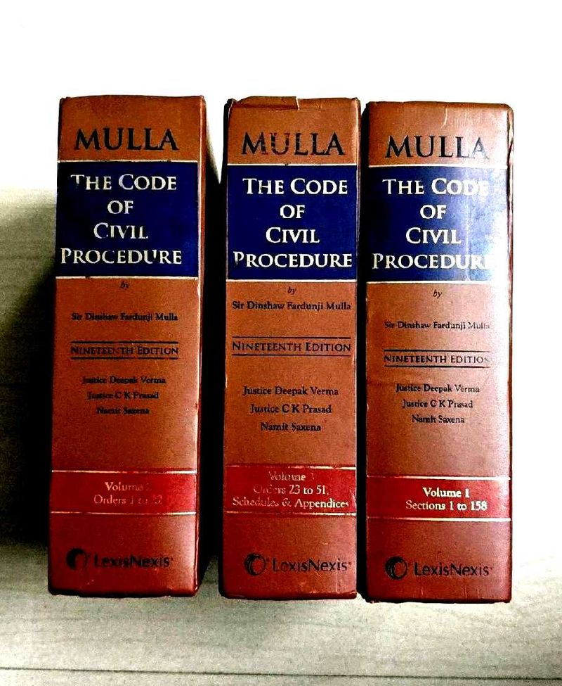 ⚖️ Mulla’s Code of Civil Procedure ( 3 Volms  Set)