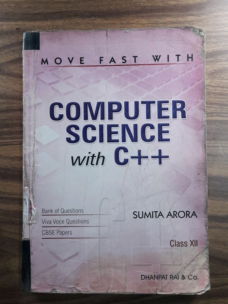 Computer Science With C++ By Sumita Arora