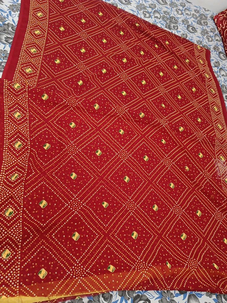 Bandhani Puja Saree