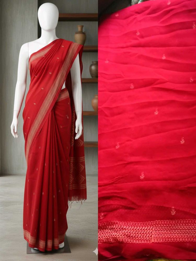 Hot Red Saree (⁠◕⁠ᴗ⁠◕🌺)