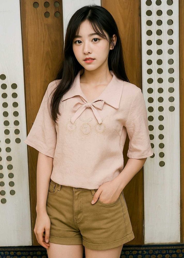 Pink Bow Top For Teen Girls 💜 summer 🌞