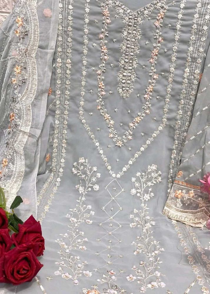 Heavy Work Pakistani Unstitched Dress Material