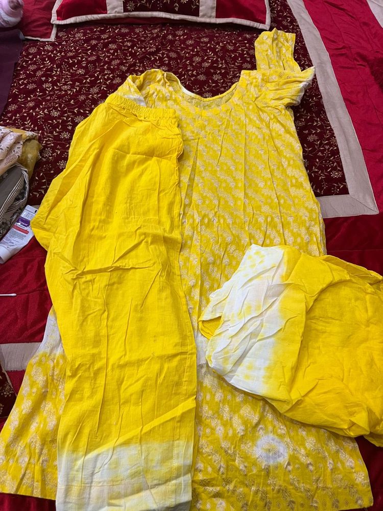 Yellow Kurta Set