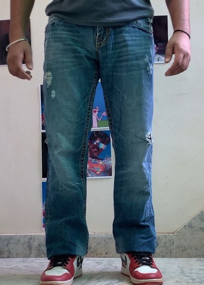 Authentic Rock Revival Denim Jeans