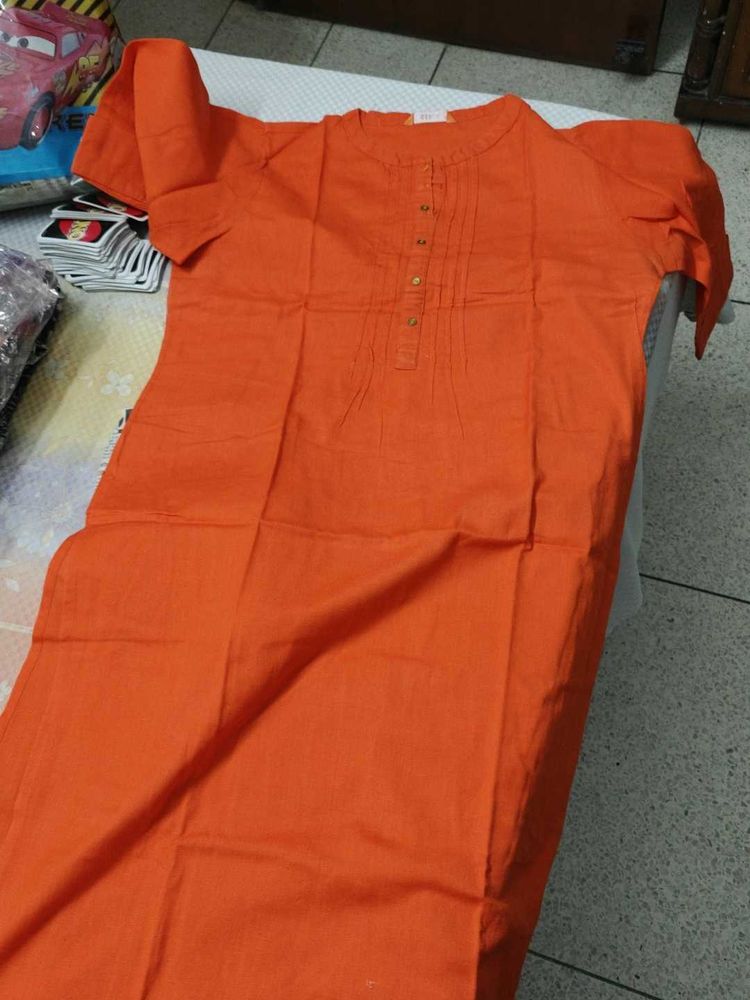 PRICE DROP Gerua Orange Colour Kurta