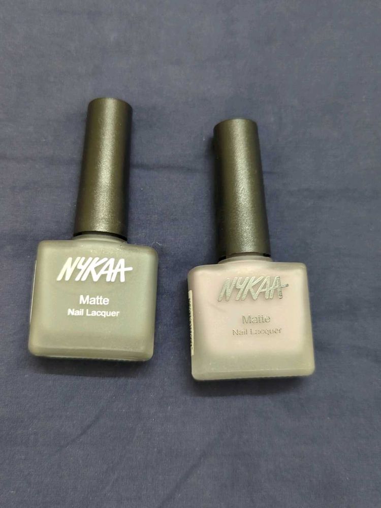 NYKAA Matte Nail Lacquer Duo