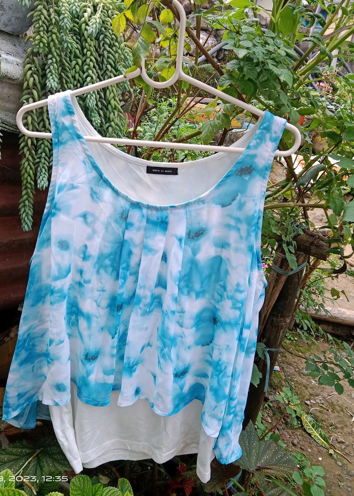 Imported Korean Tie Dye Top.Looks Very Fresh