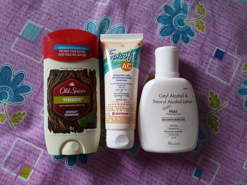 Old Spice Deodorant,Eposoft tan removal Cream and Body Lotion