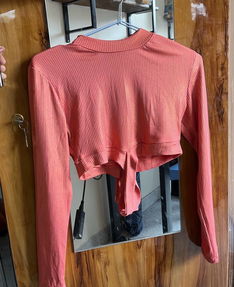 Women Casual Stylish Top Orange