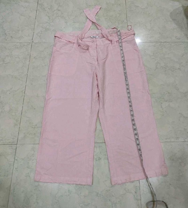 Pink Wide Leg Pants