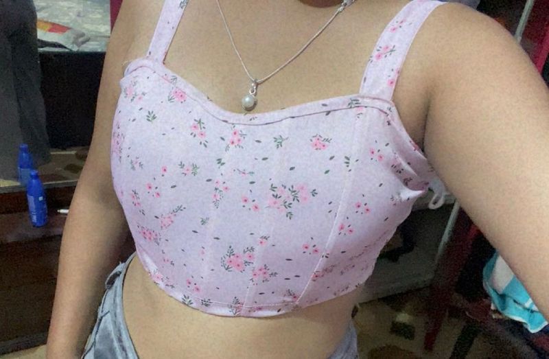 Floral Corset Top