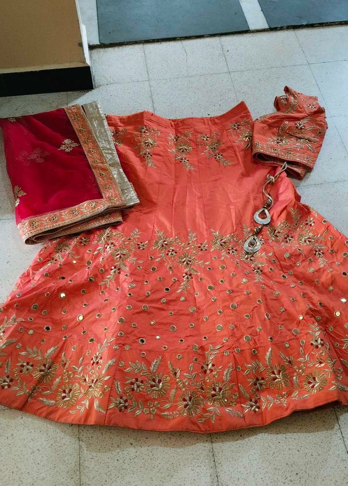 Fancy Choli With Stitch Blouse And Dupatta