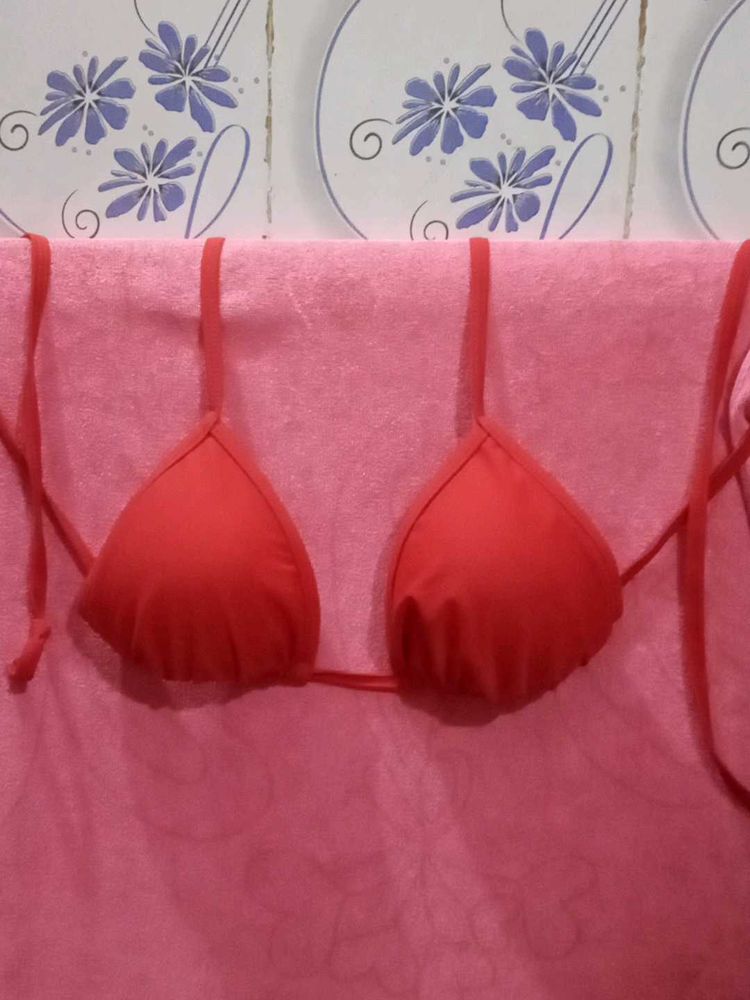 Red Bikini Bra