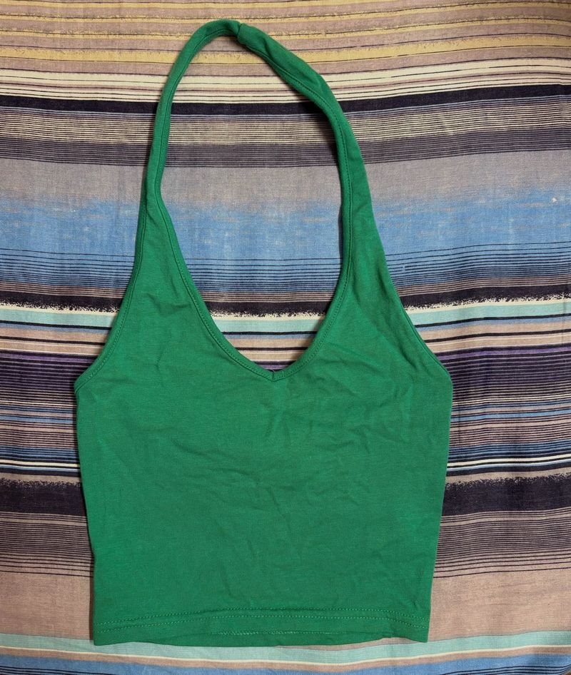 Green Halter Top