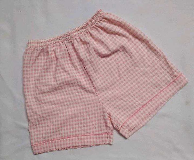 SAVANA pink Checkered Shorts
