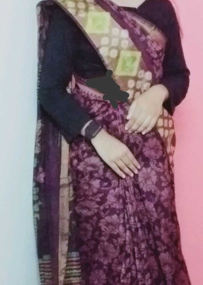 Elegant Floral Saree