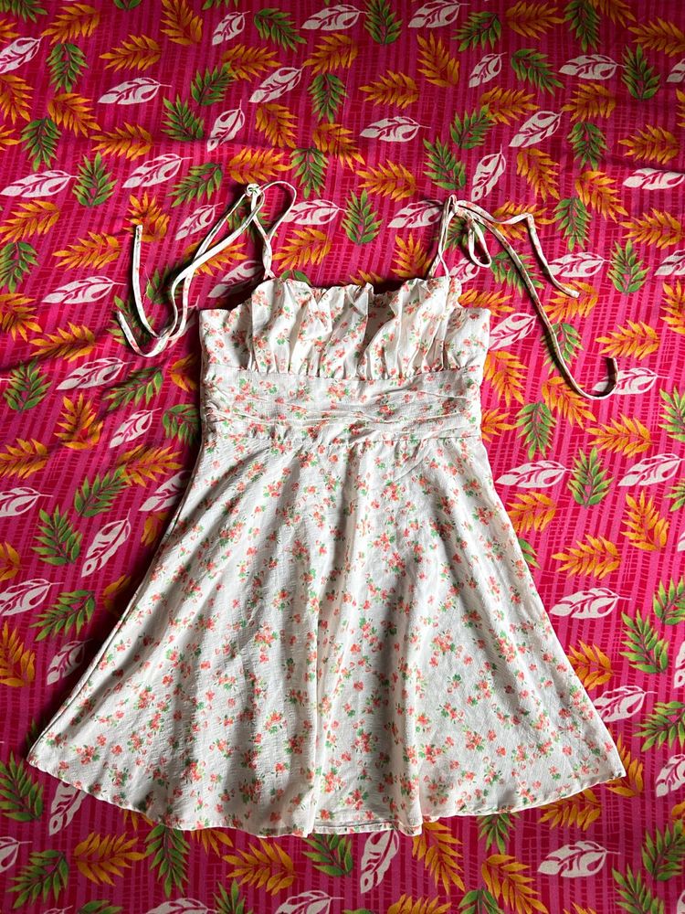 Floral Print Mini Dress