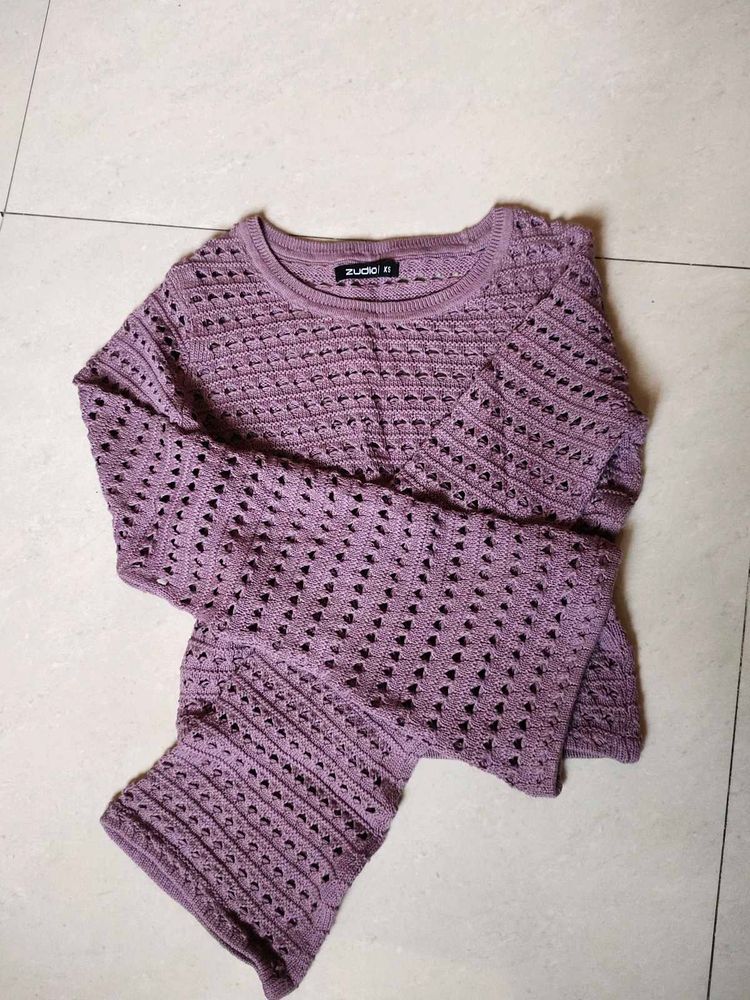 Zudio Cropped Knit Sweater