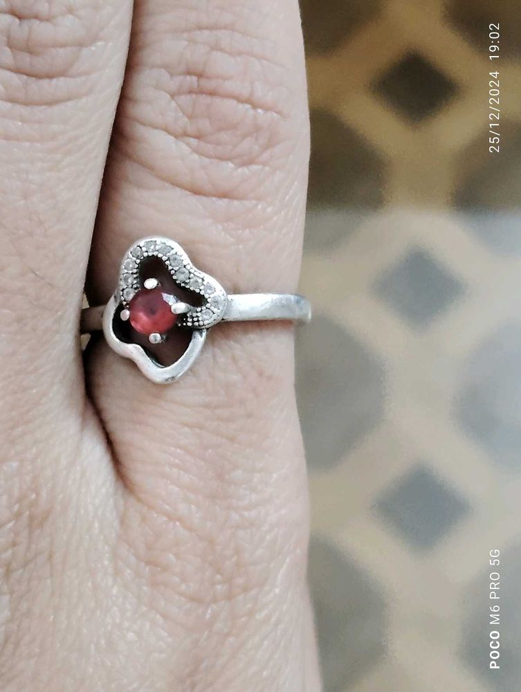 ✅Ladies Platinum Coated Original Silver Ring