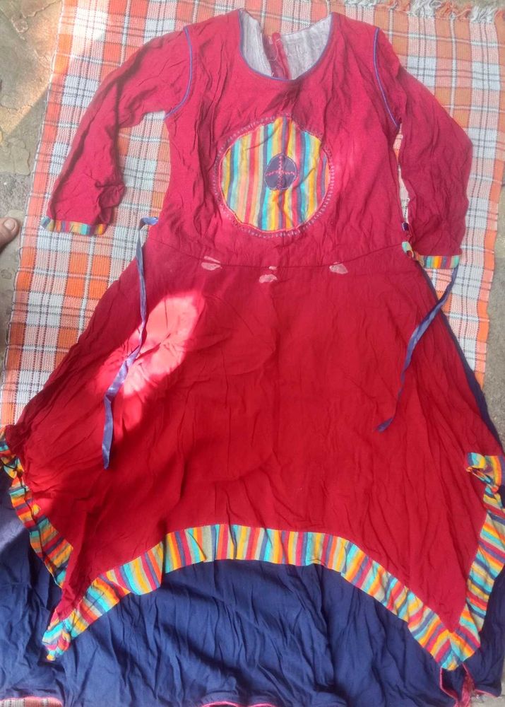 Boho Dress Colorful Accents