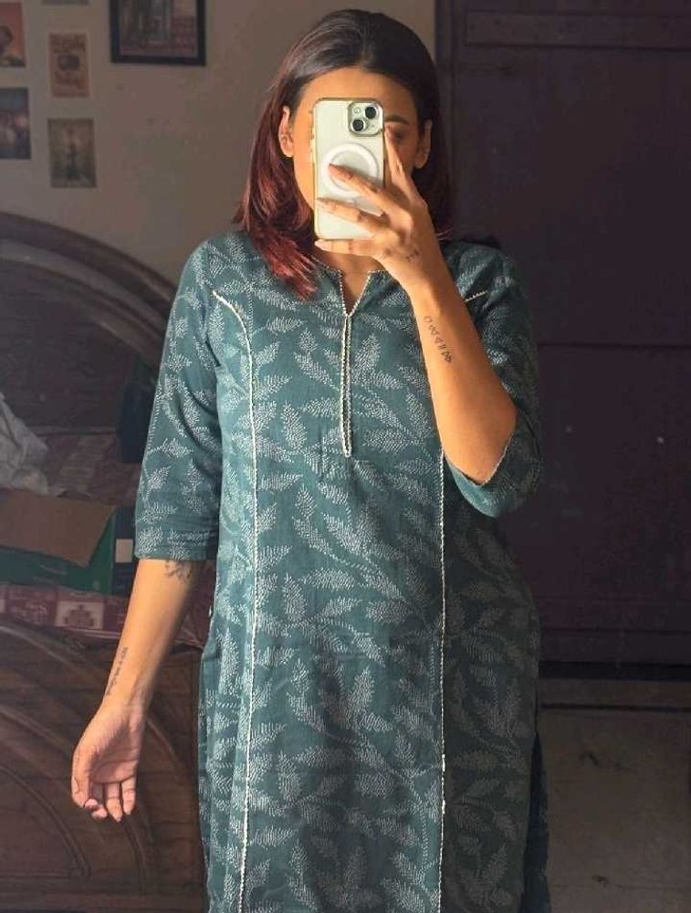 Leaf Print Kurta - Stylish &amp; Comfortable