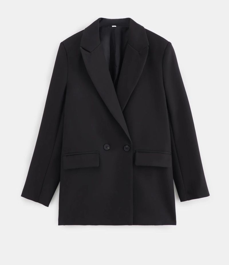 Black Double Breasted Blazer