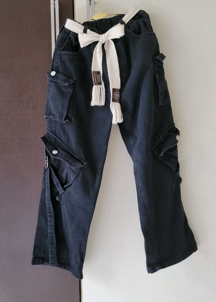 Cargo Jeans with Belt